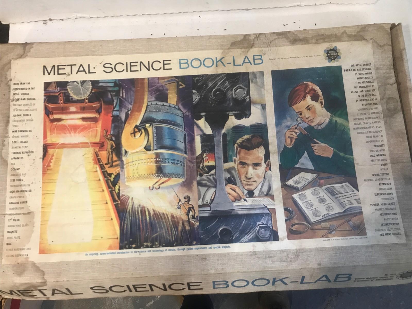 Vintage  Metal Science Book-Lab Metal  complete set , No.0171