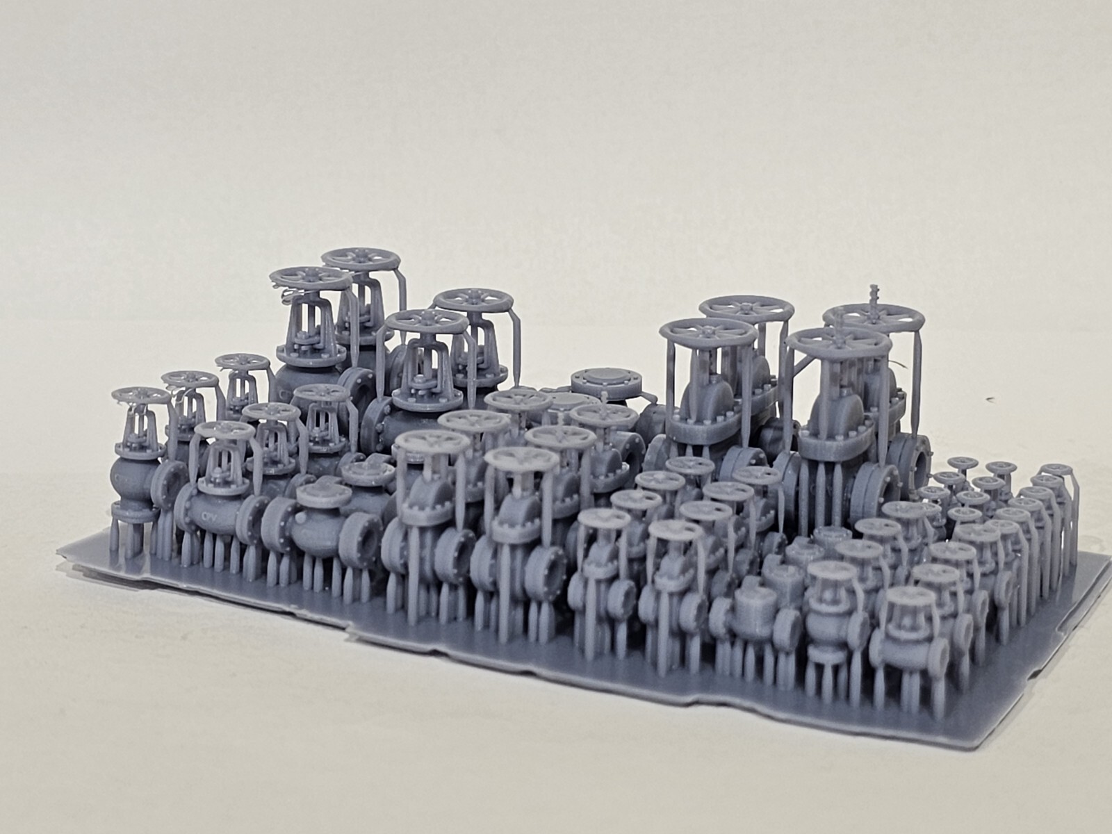 59 pieces Assorted Set O Scale Pipe and Valves Asst 1:48 Dioramas