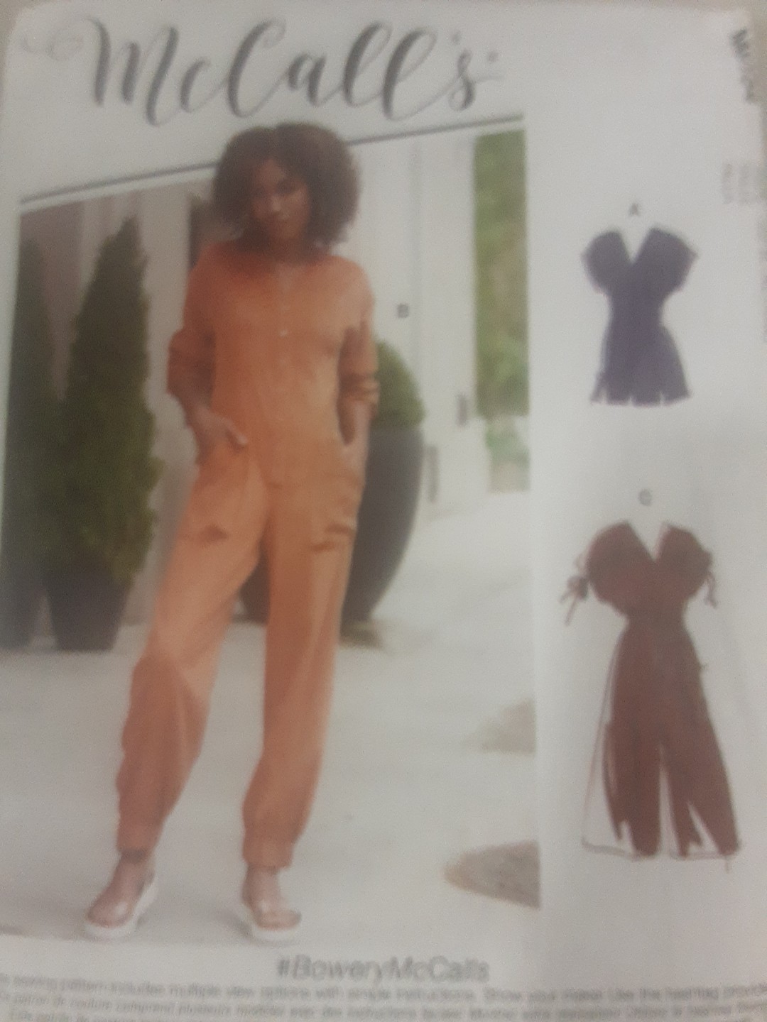 McCall's Pattern 8154 Misses Jumpsuit Romper Belt Sz L-XXL  NEW