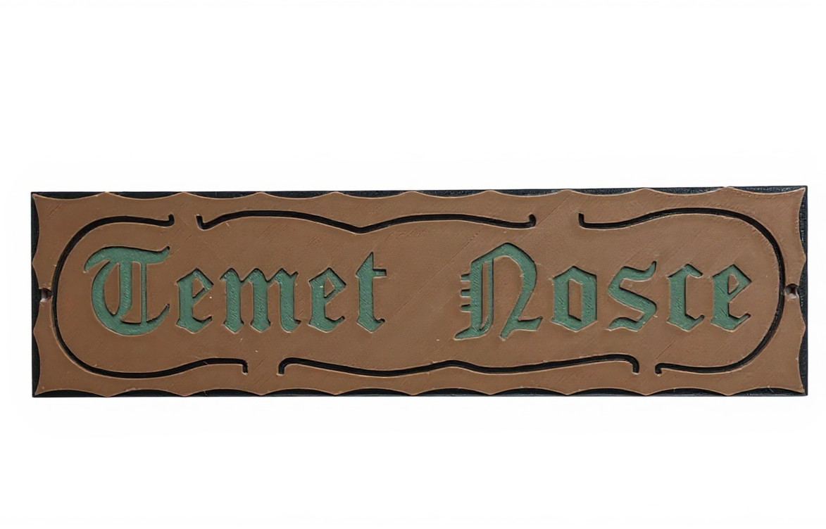 The Matrix Know Thyself 'Temet Nosce' Replica Sign Prop 3D Printed