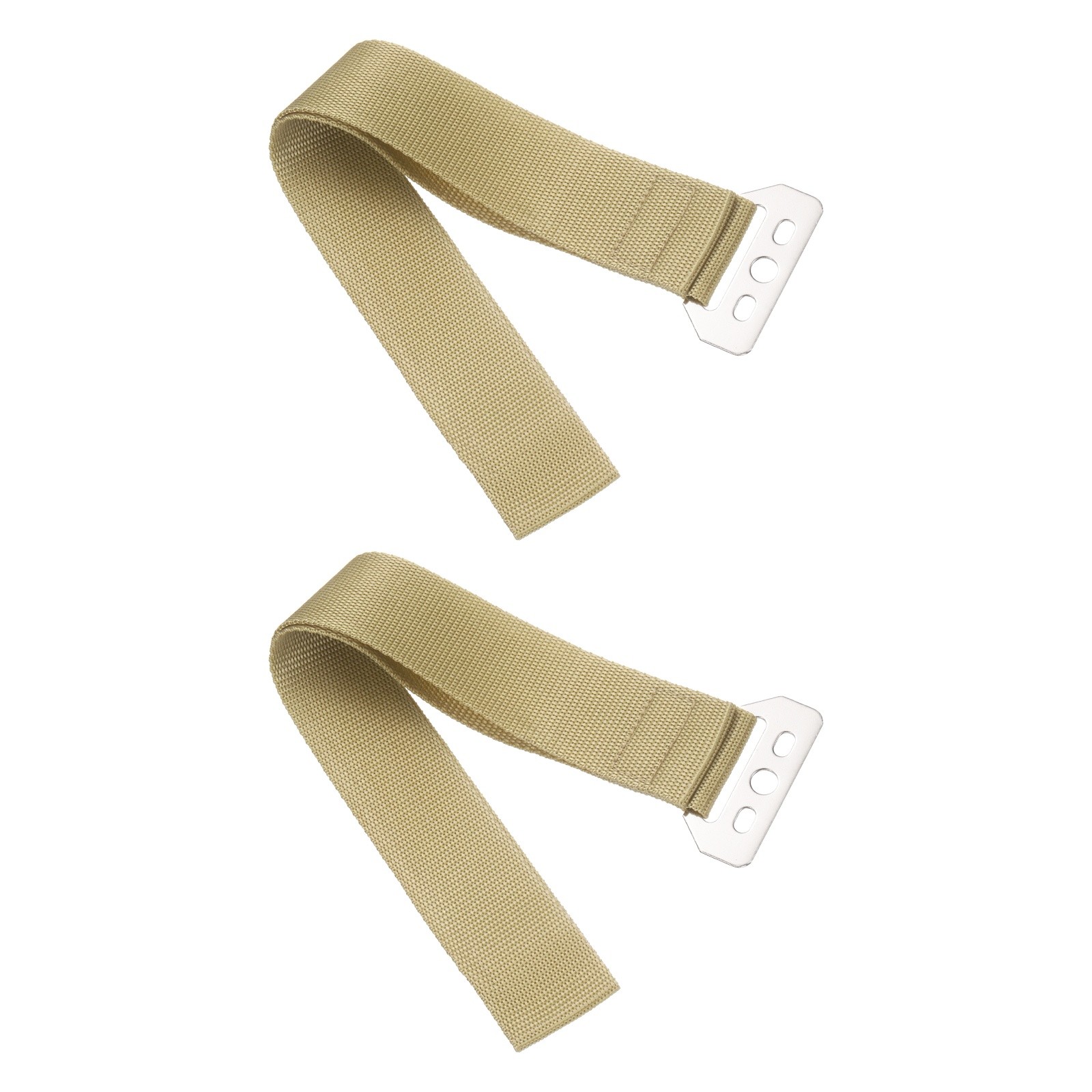 2Pcs Lift Up Storage Bed Belts, 38cm Nylon Pulling Belt for Mattress, Khaki