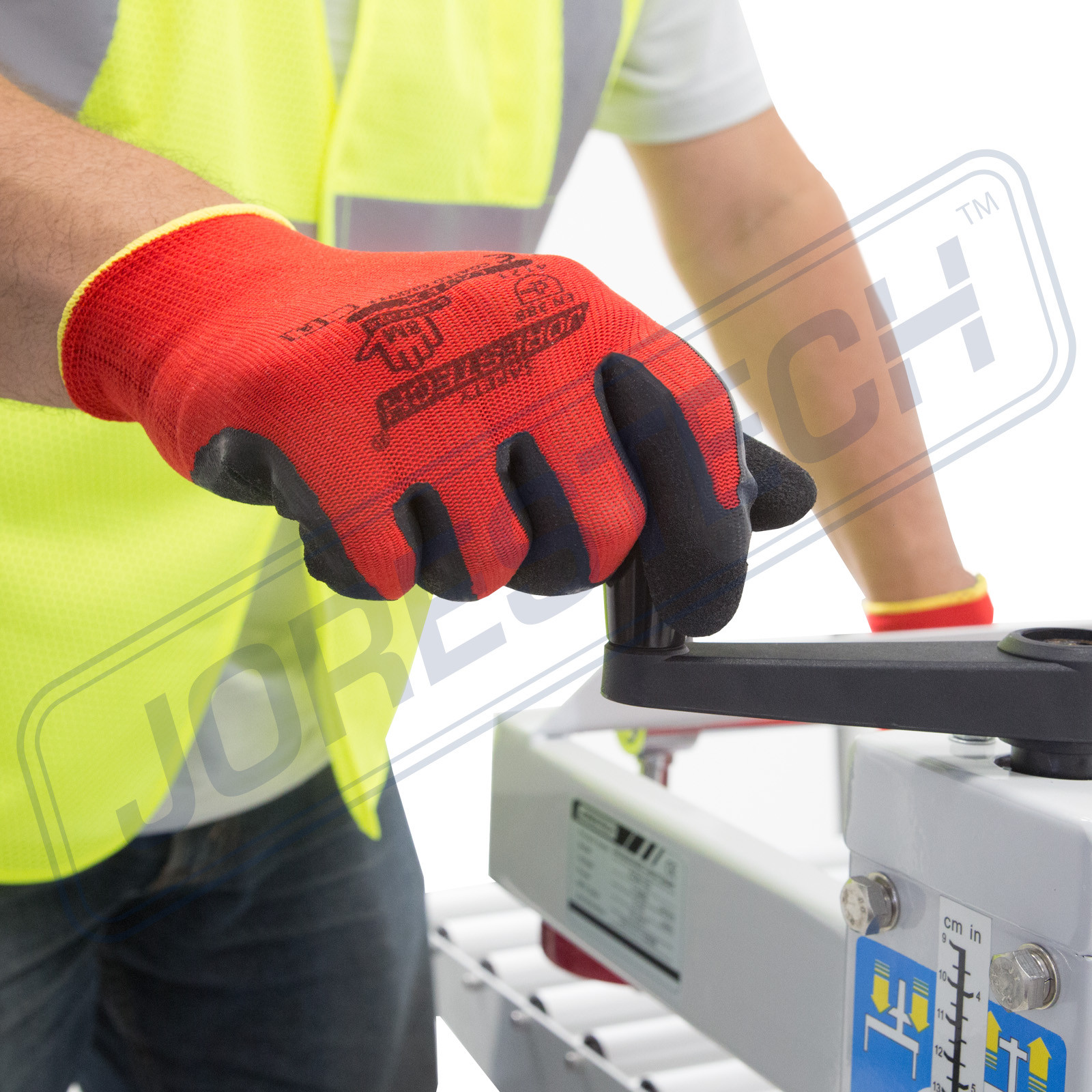 12 Polyester Mechanics Gloves Dipped w/ Latex light weight JORESTECH