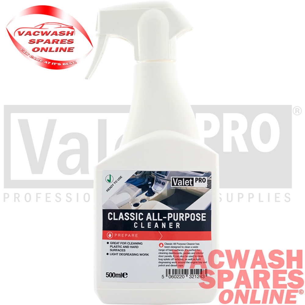 VALETPRO CLASSIC INTERIOR ALL PURPOSE CLEANER 500ML / EFFECTIVE PLASTIC CLEANER