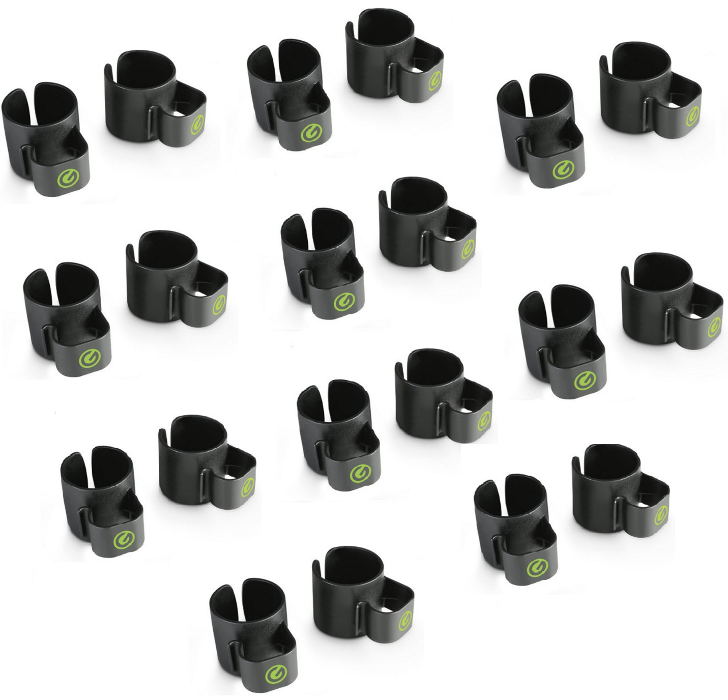 10x Gravity SA CC 35 B Cable Clips 35 mm for speaker stands & subwoofer poles