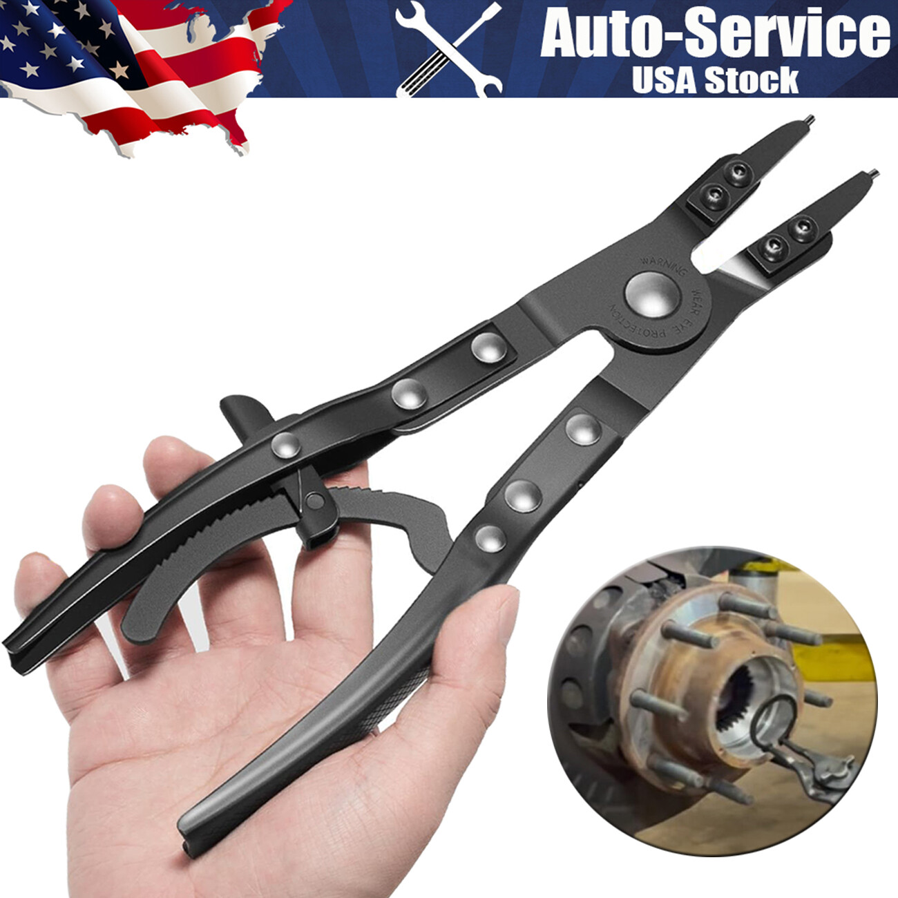 38700 Heavy Duty Spindle Snap Ring Pliers Tool for Ford Super Duty Pickups