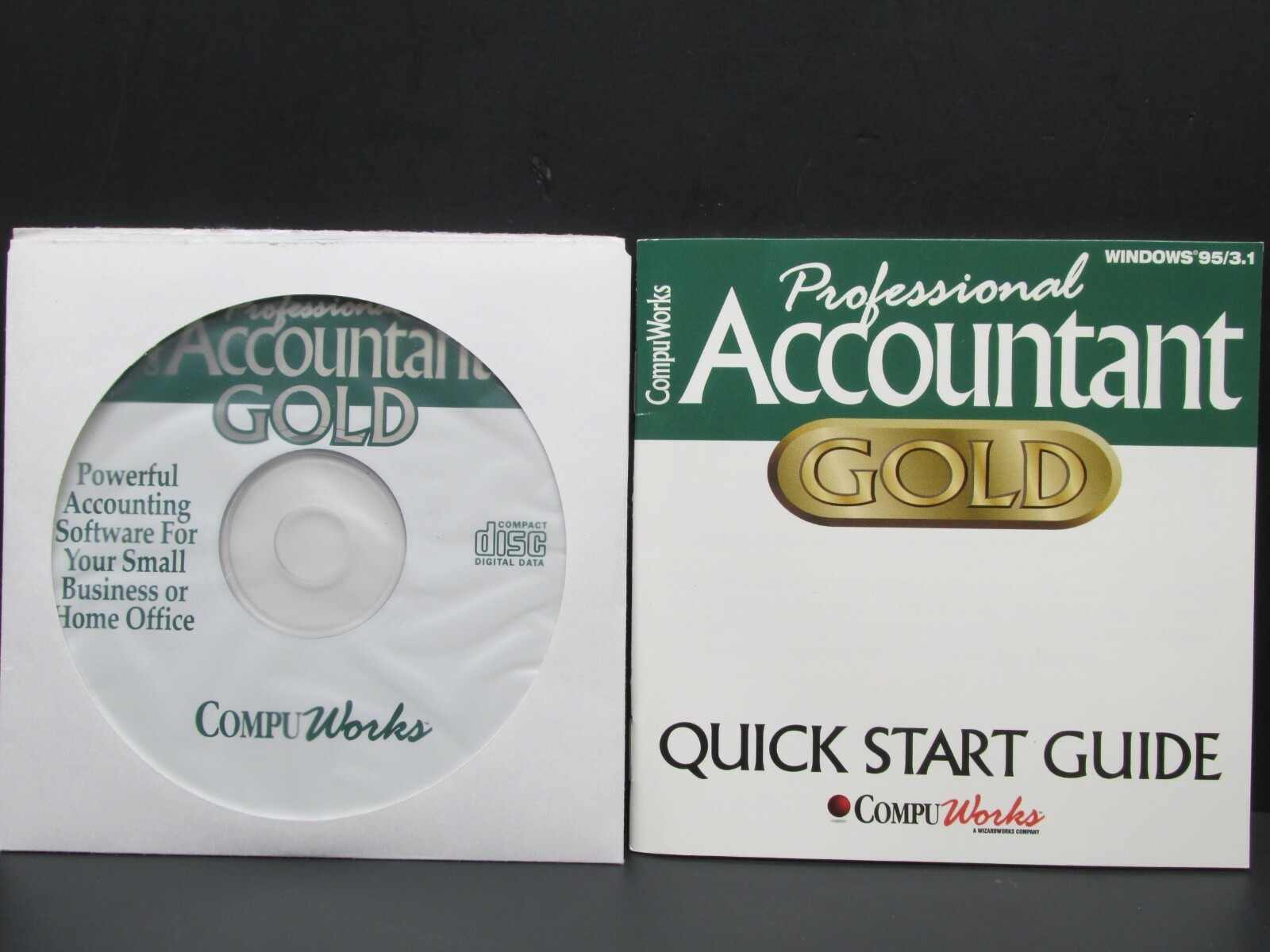Professional Accountant Gold, PC, CD-ROM, Windows 95 / 3.1, Compu Works, 1996