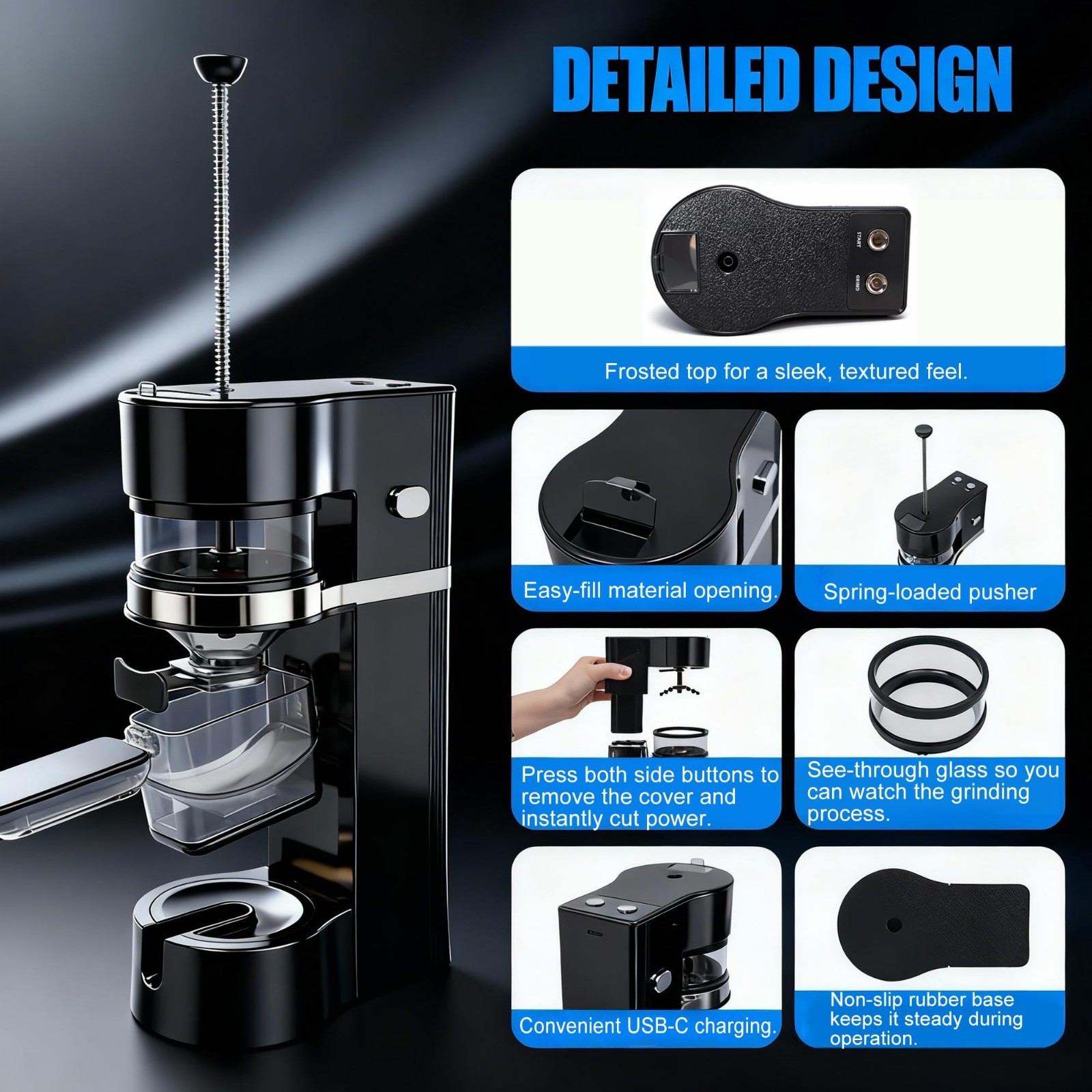 Automatic Cigarette Rolling Machine - Portable Spice Grinder & Filler for Rollin