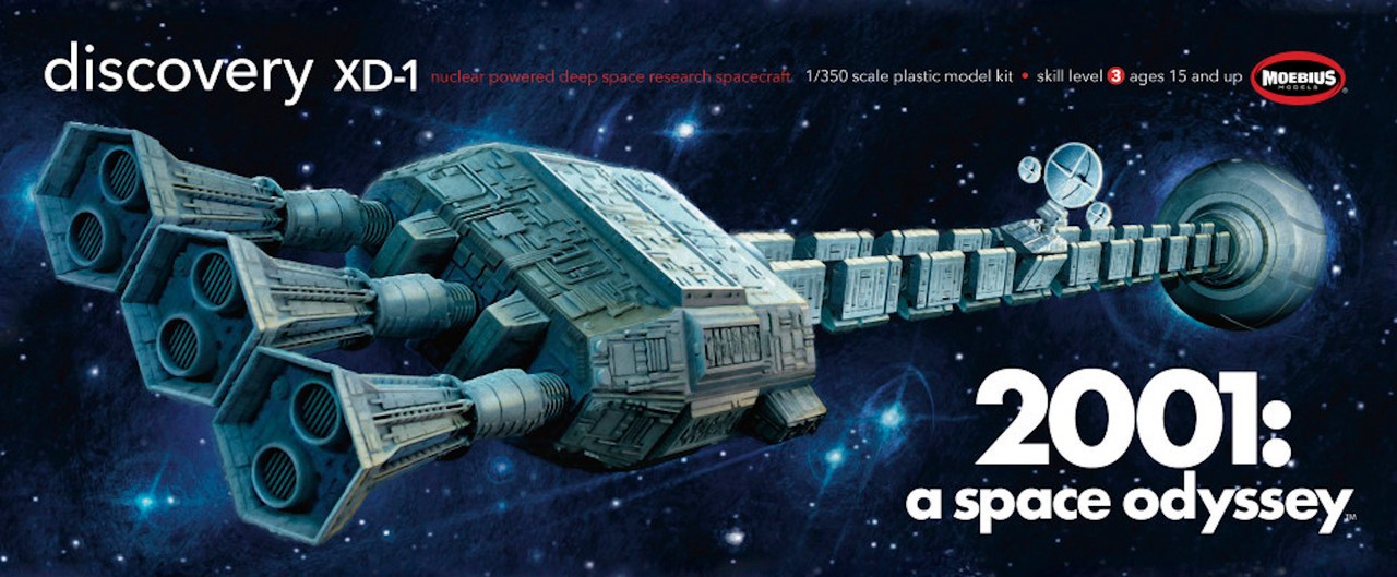 Moebius Models 2001: A Space Odyssey Discovery XD-1 Model Kit, 1:350 Scale