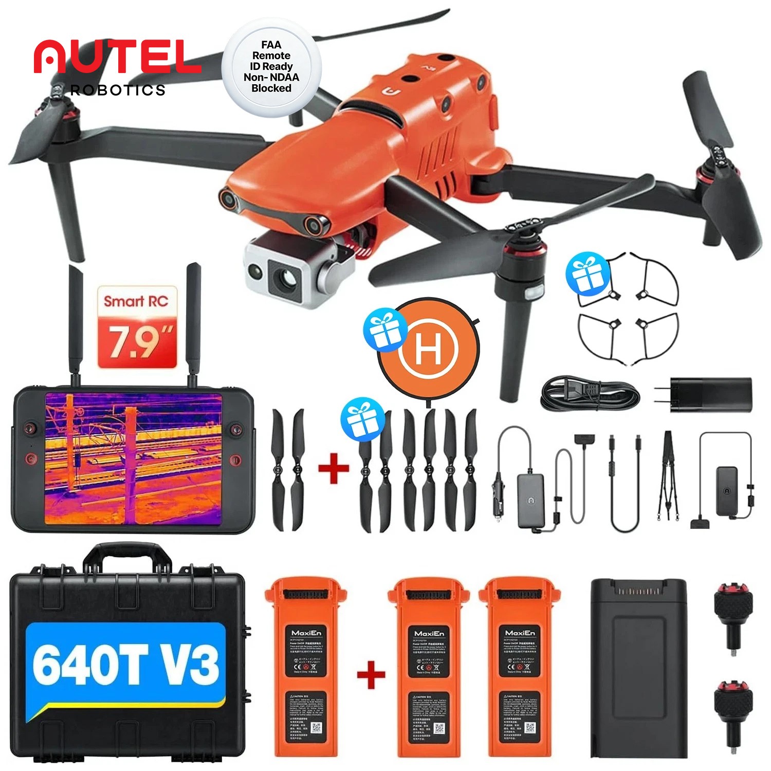 Autel EVO II Dual 640T V3 Thermal Drone Rugged Bundle Plus Combo-USA In Stock!!