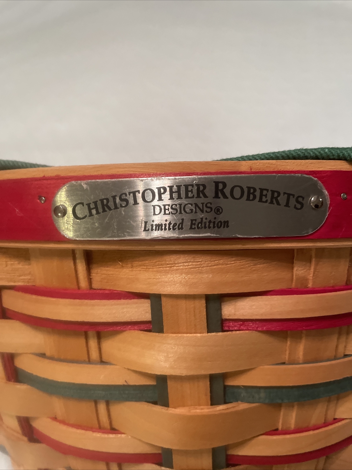 3 Nesting Basket Lined Round Christopher Roberts Woven Limited Edition