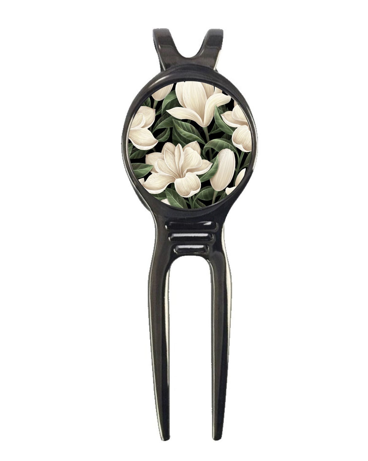 Magnolias The Masters Augusta Golf Club Golf Ball Marker + Black Divot Tool