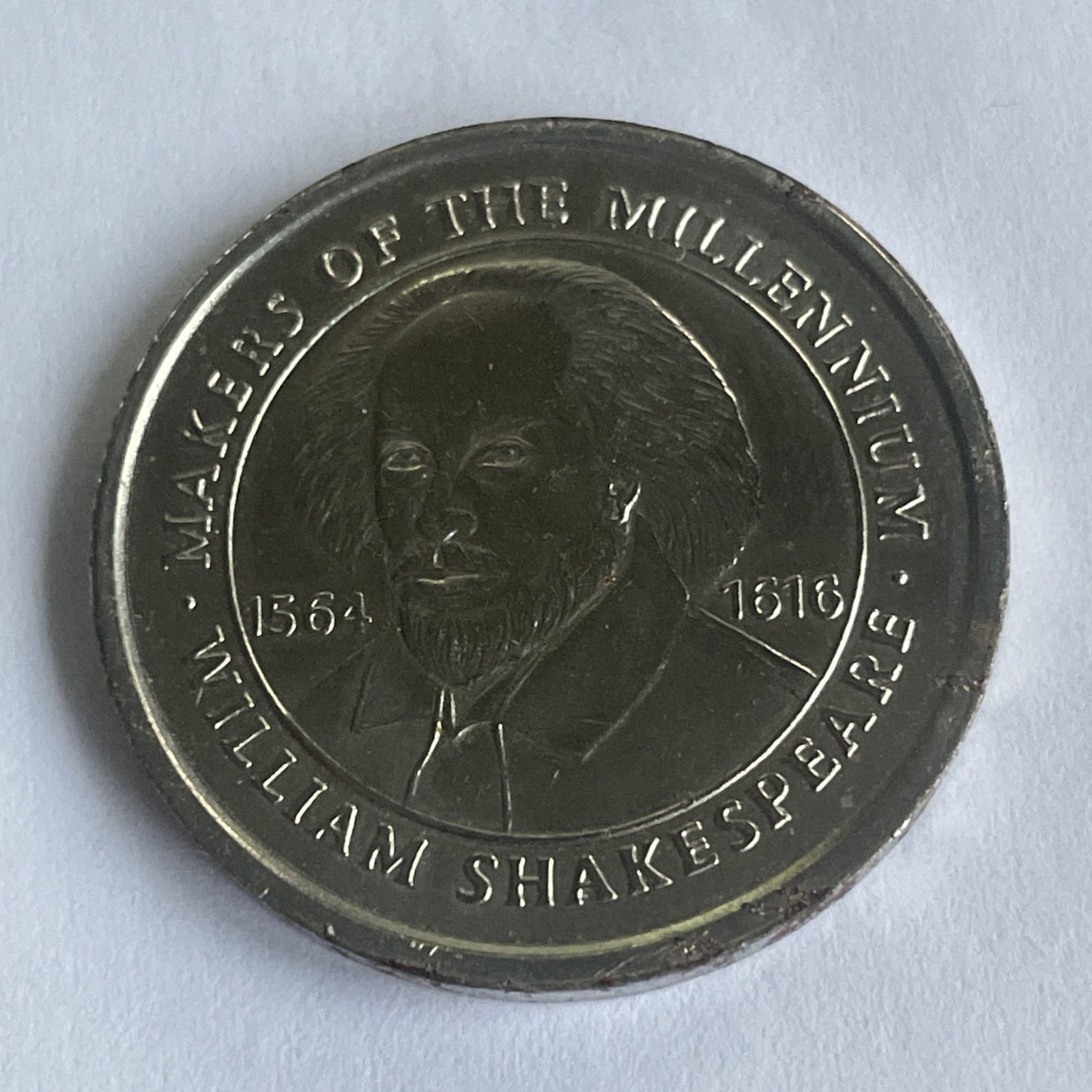 Token Sainsbury's Makers Of The Millennium William Shakespeare Coin UK