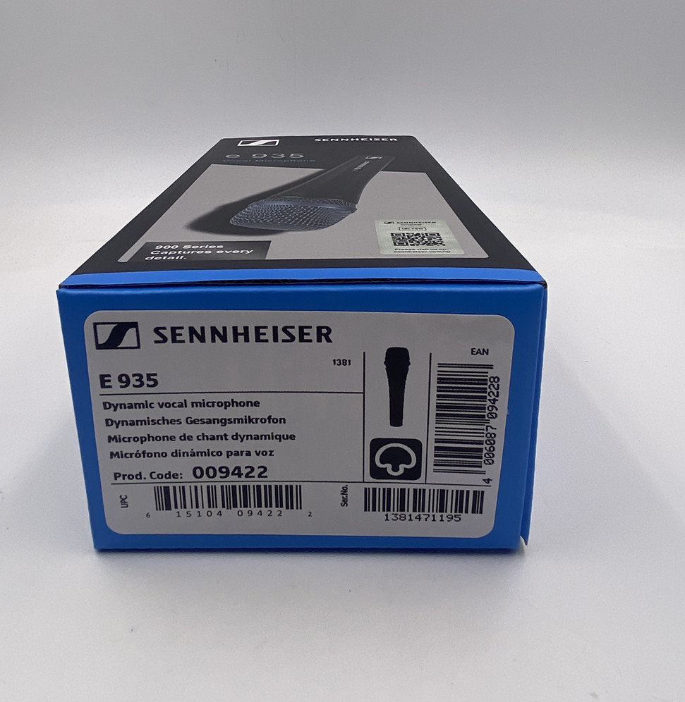 New Sennheiser E935 Dynamic Vocal Performance Handheld Microphone Cardioid Black