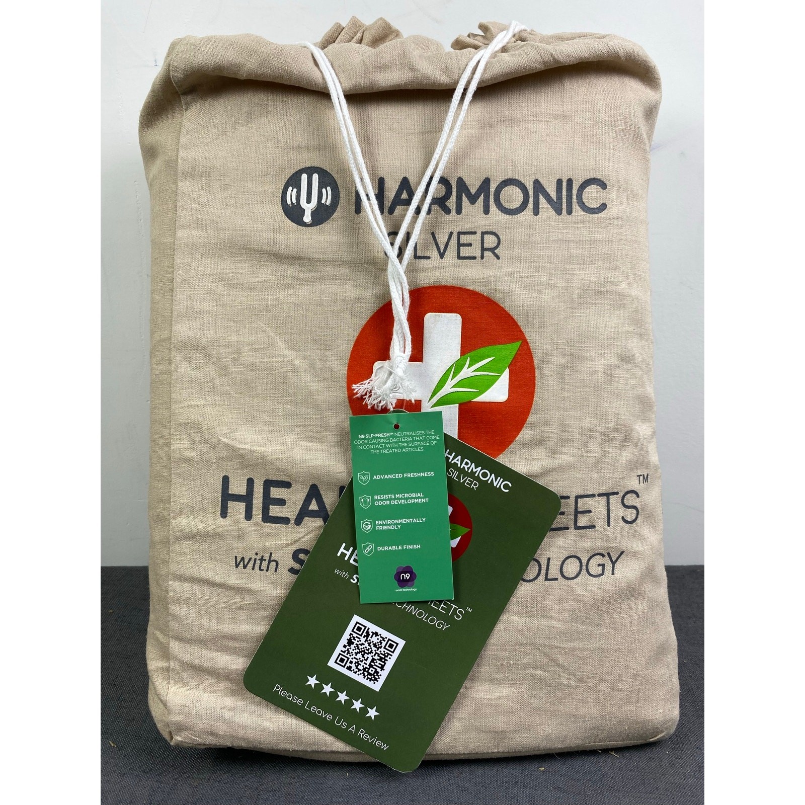 New Harmonic silver healing sheets eucalyptus anti microbial Dune King set