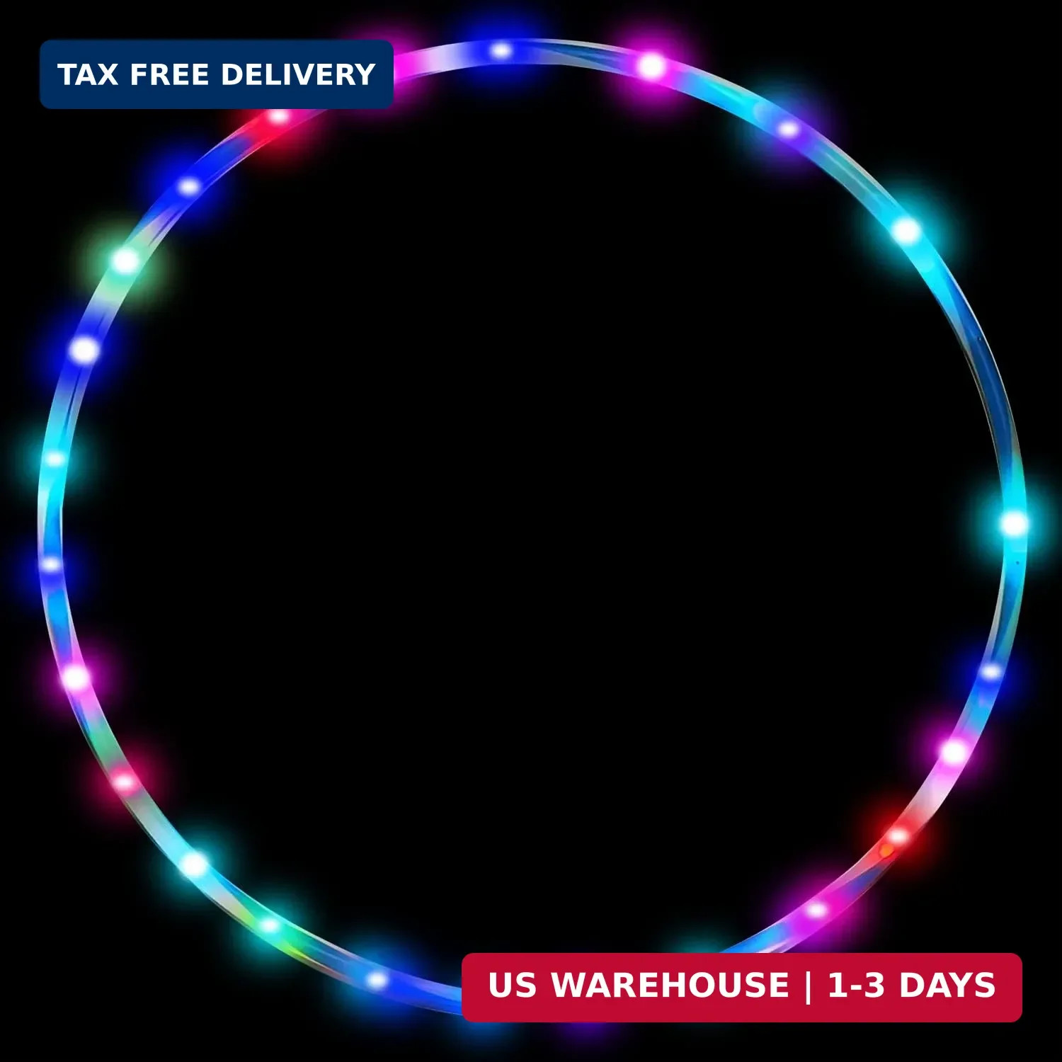 LED Hoop Dance Exercise Light Up Hoop for Kids Adults Children, Fitness Equipmen