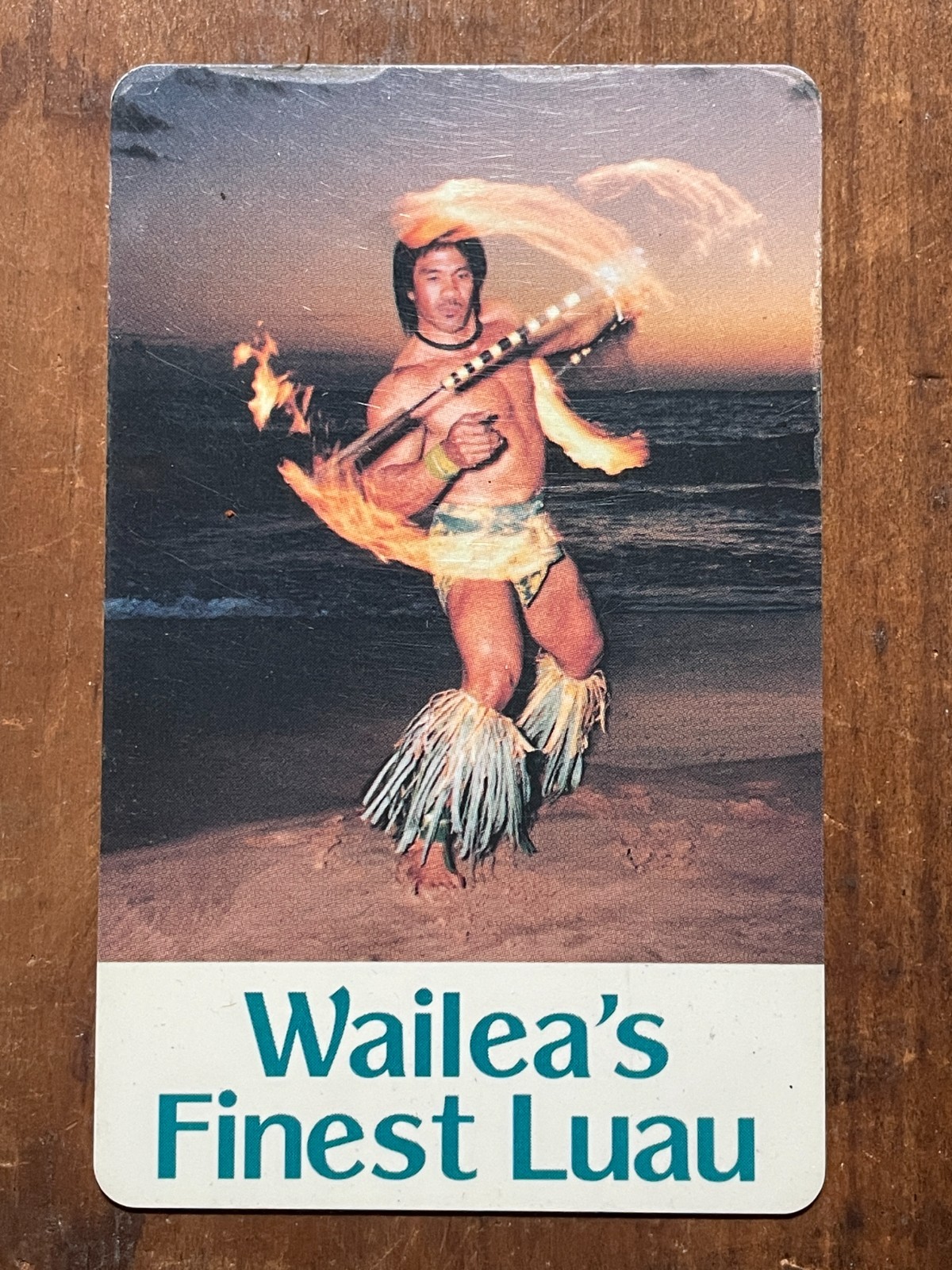 Vintage ASTON WAILEA RESORT Hotel Key Card Hula Kāne Luau Dancer Maui, Hawaii