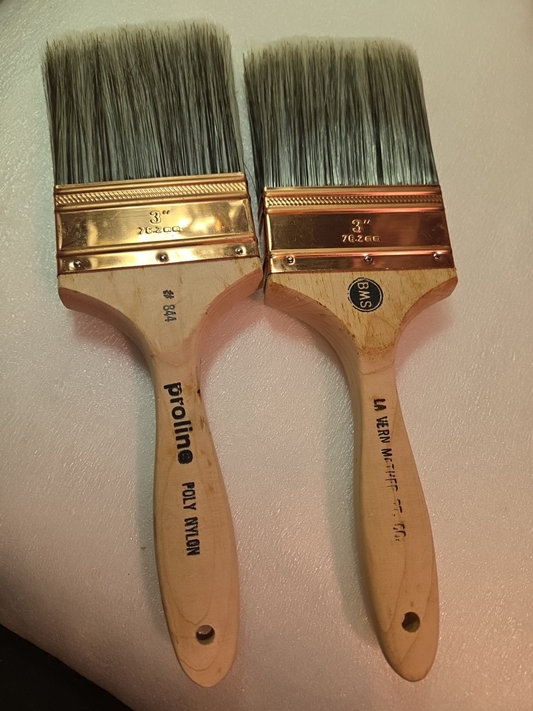 2 TOTAL PROLINE # 844  3" Paint Brush Nylon/Poly Bristle for All Paints BMS
