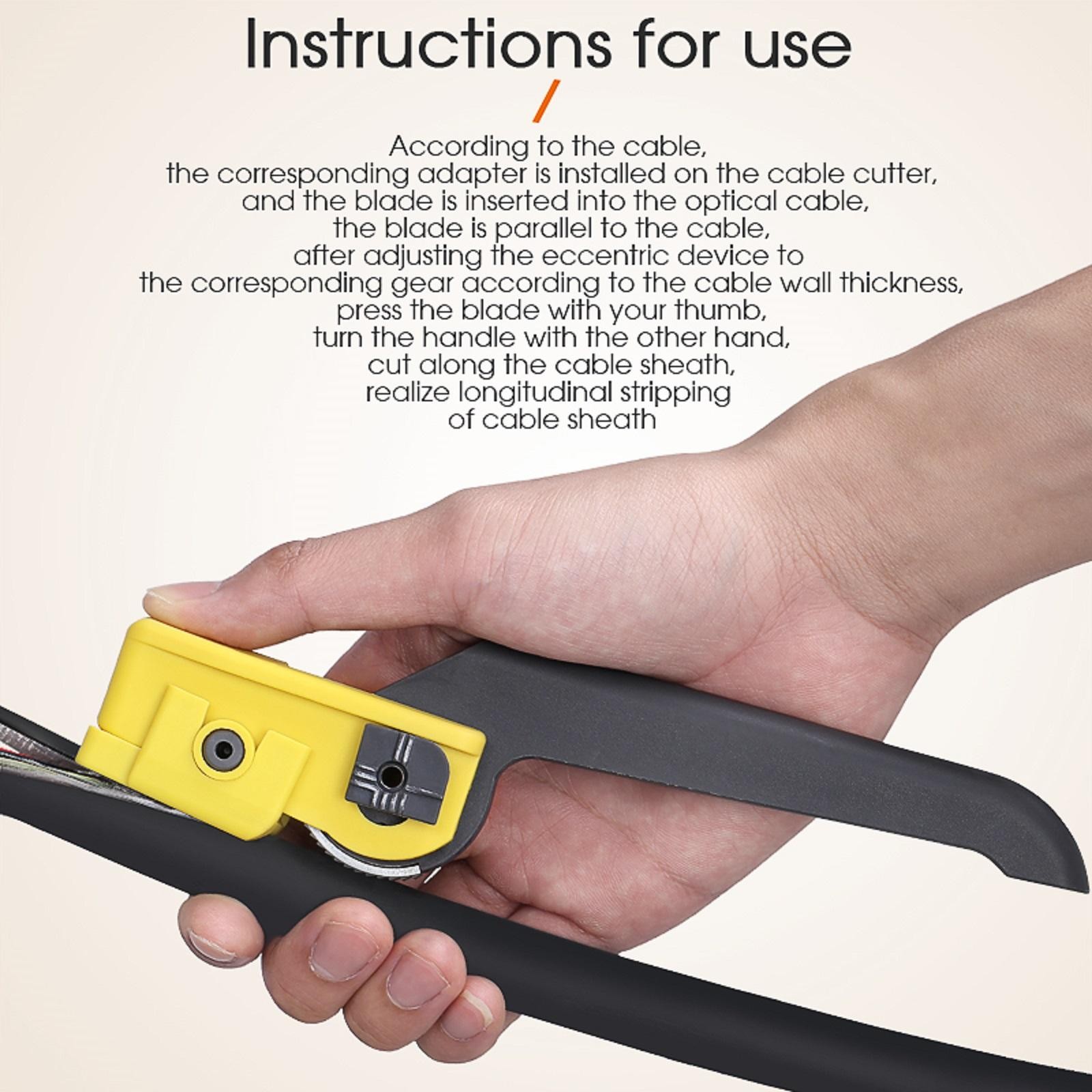 Fiber Optic Cable Stripping Knife KMS-K Longitudinal Cable Cutter Slitter G