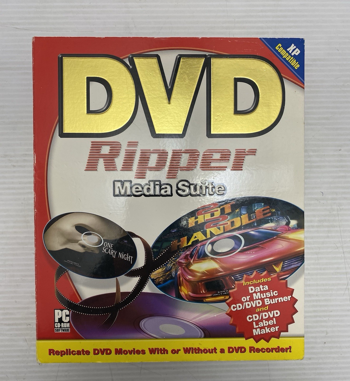 New Sealed Vintage 2004  DVD Ripper Media Suite Windows 98 -2000- XP # ROMO3802