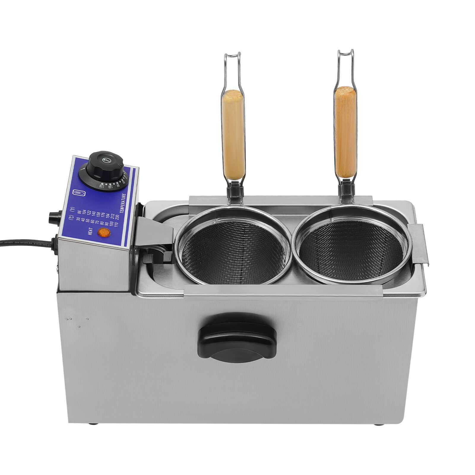 110V Commercial Electric Pasta Cooker 2 Holes Noodle Cooking Machine Pasta Maker