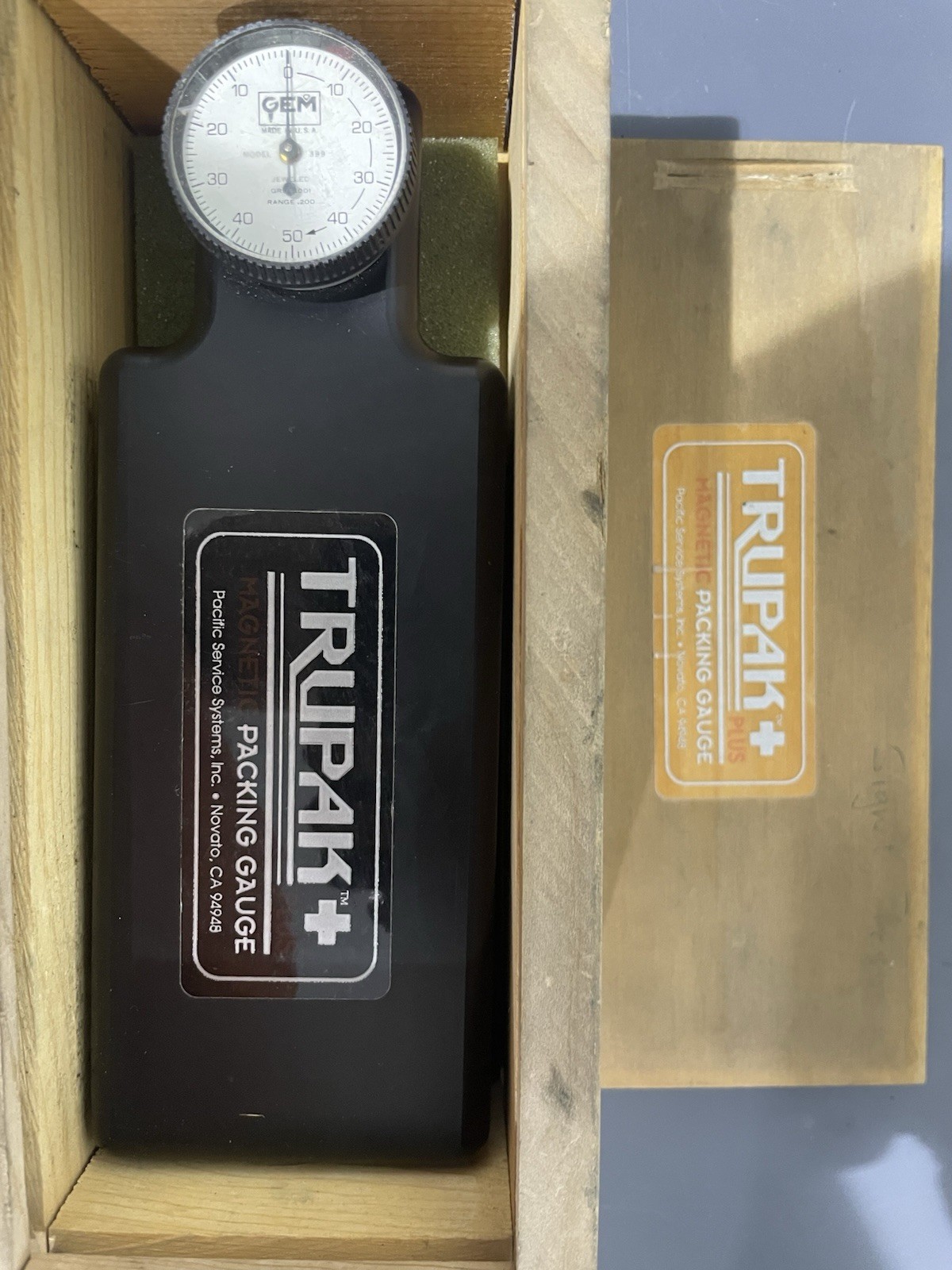 Trupak Magnetic Press Packing Paper Gauge Preowned