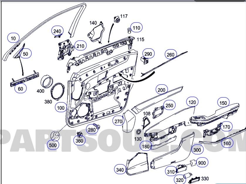 Mercedes Door Lock Actuator A 204 730 30 35