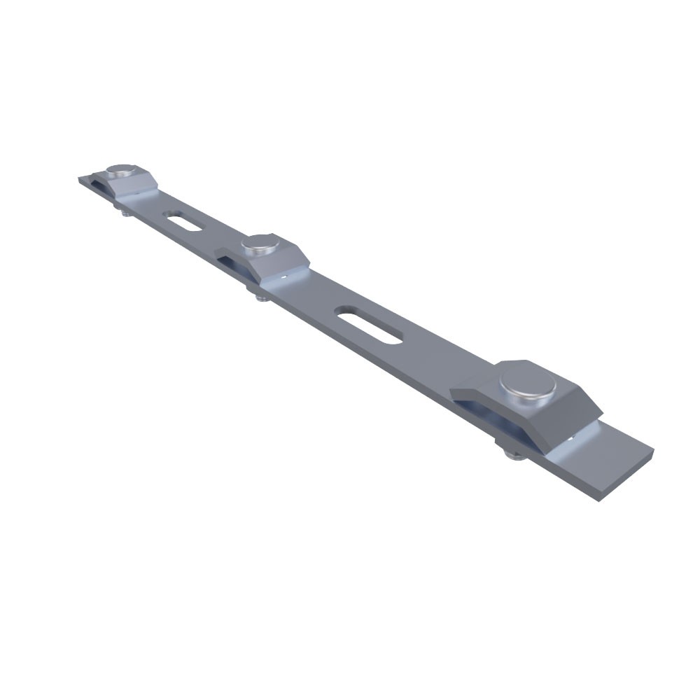 NavePoint 62/63" Electro Zinc Plated Wire Mesh Cable Tray Strengthening Bar - 2