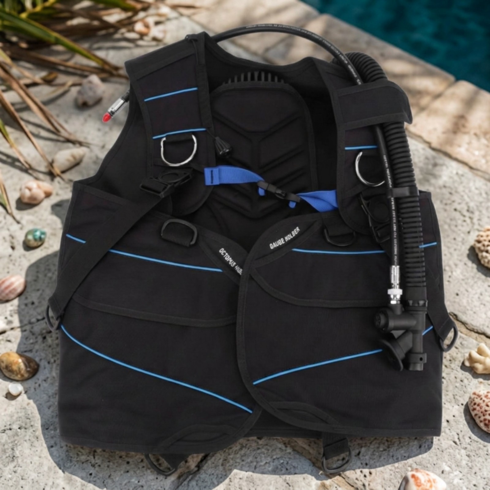 Jacket-Style BCD Adjustable Scuba BCD Padded for Recreational Divers