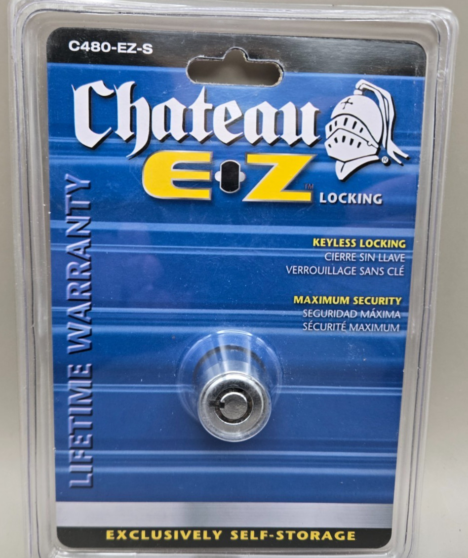 Chateau Keyless Locking C480-EZ-S  Storage Cylinder Lock NIB FREE SHIPPING