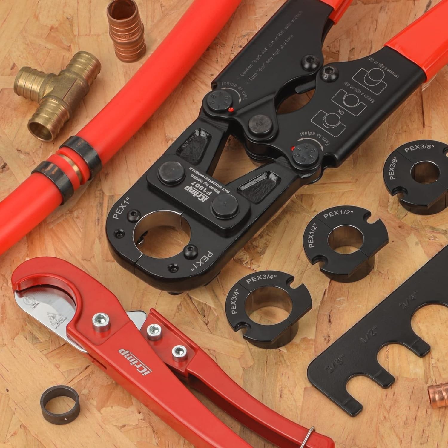 Professional iCrimp PEX Crimping Tool Kit for Efficient Plumbing Installations