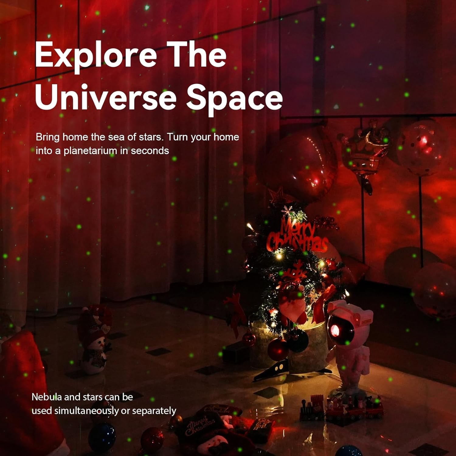 Astronaut Star Projector - Galaxy Night Light