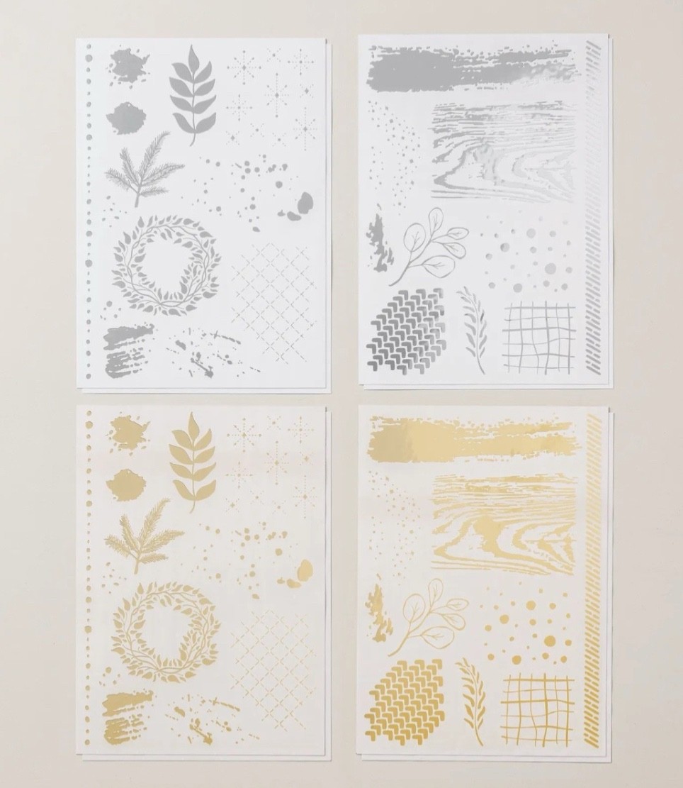 METALLIC Textured Rub On Foils New Pack Stampin' UP!