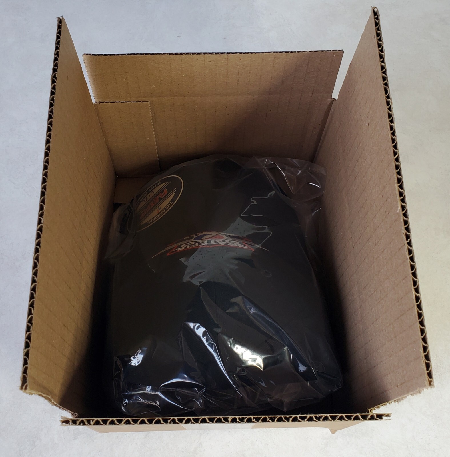 Honda Wing Logo Patch on Flexfit 6377 Brushed Twill/ Black L/XL 7 1/8" - 7 5/8"