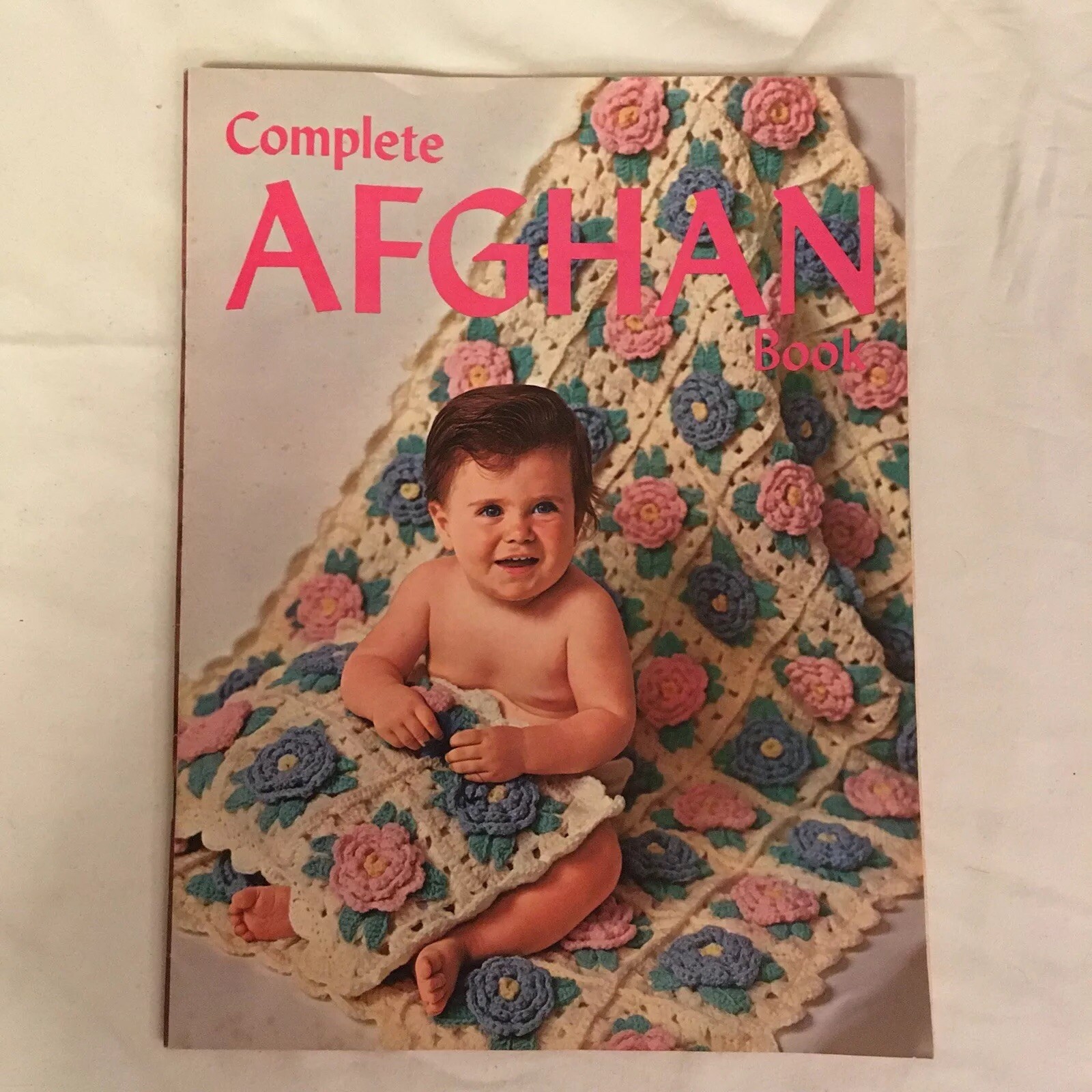 Vintage 1970 Complete Afghan Patterns Instructions Booklet Free Shipping!