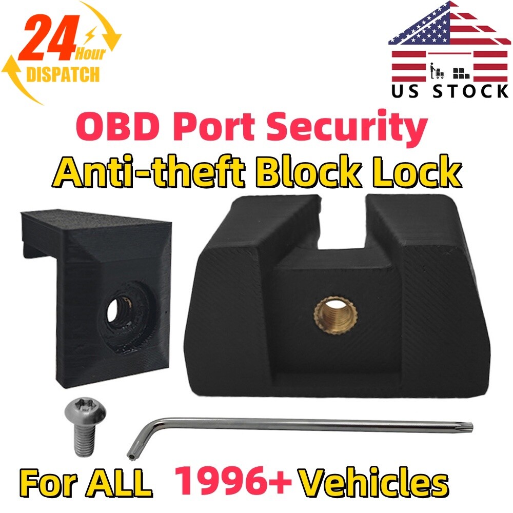 For ALL 1996 & newer vehicles with OBD II port OBD Port Security Anti-theft Lock
