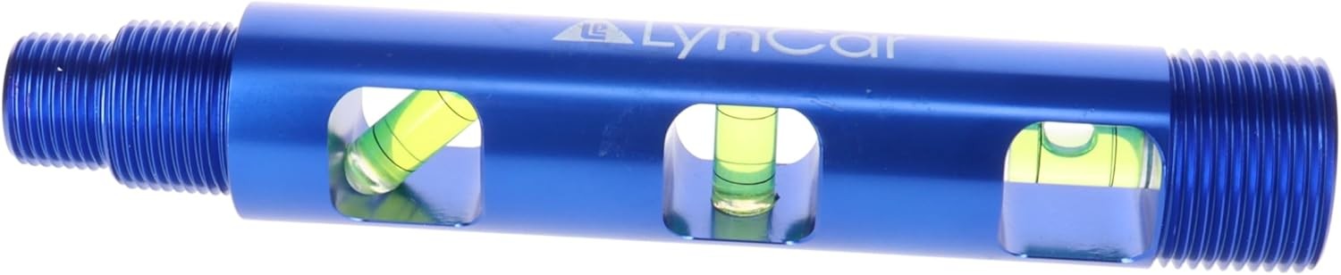 Lyncar Spot Rite Magnetic Bubble Level with Threaded Ends (1/2", 3/4", Blue