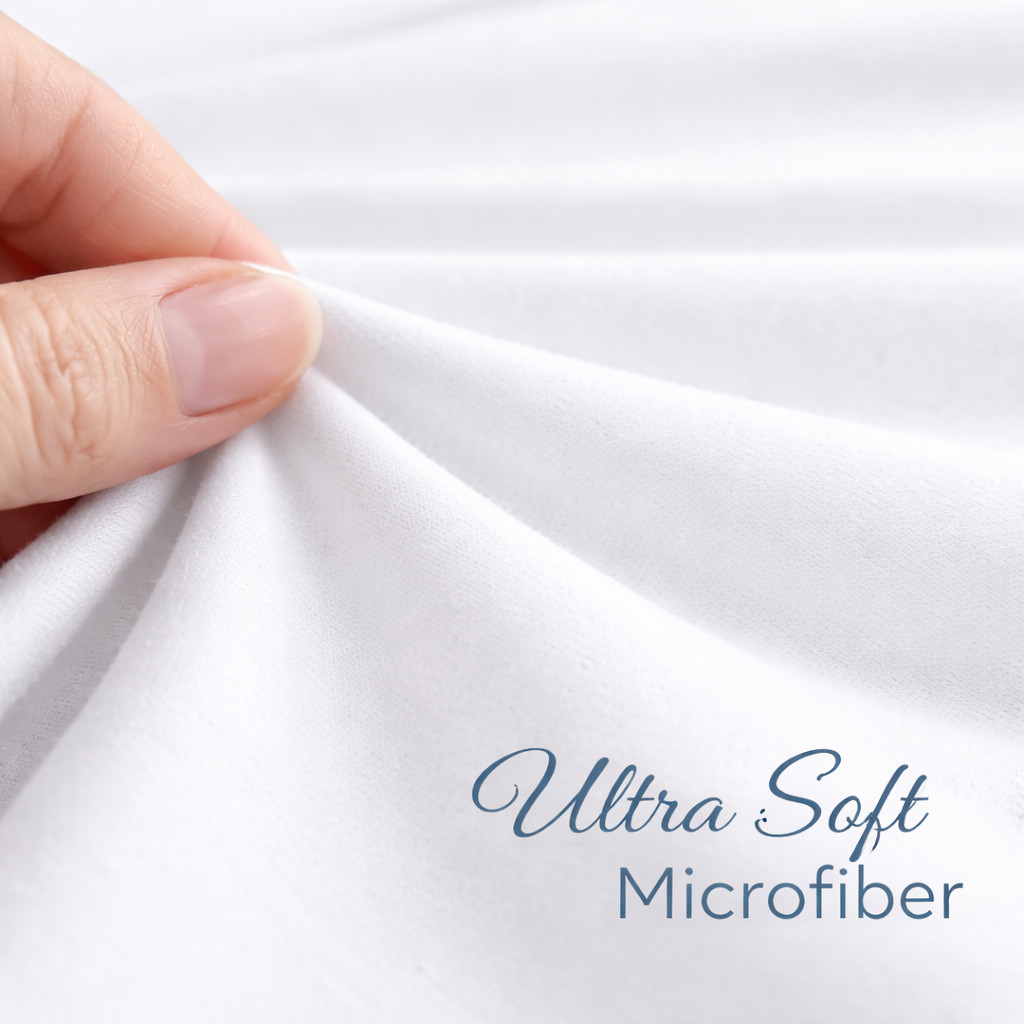 Full Sheet Set White 4 Piece Microfiber Sheets Deep Pocket Wrinkle Free Bedding