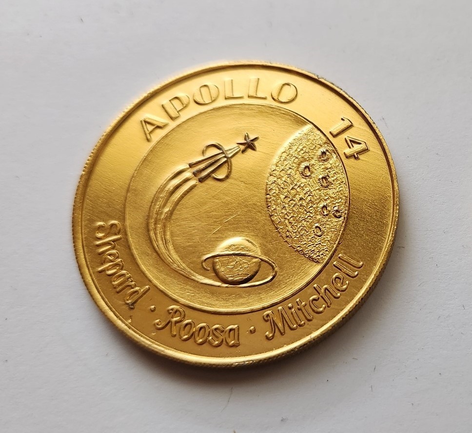 1971 Apollo 14 mission commemorative medallion
