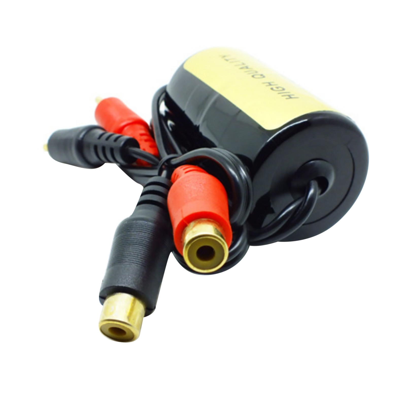 1* RCA Audio Noise Filter Suppressor Ground Loop Isolator For Car&Home Stereo