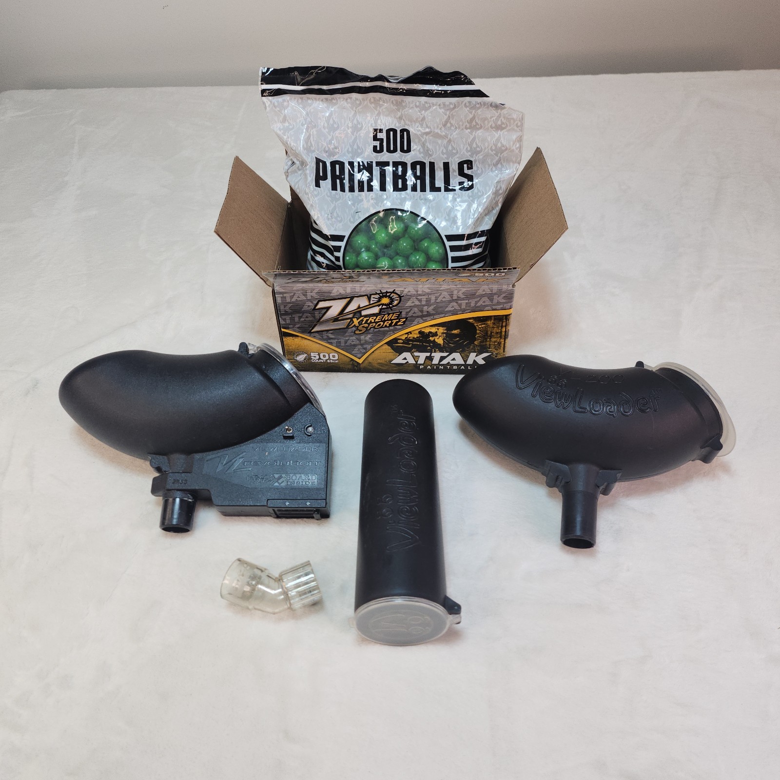 Viewloader Electric Paintball Hopper Feeder Zap Paintballs 45 Degree Feedneck