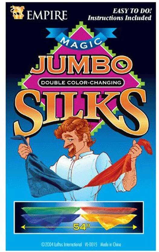 Jumbo Large Silk Empire 54" Double Color Changing Hanky Magic Trick Handkerchief
