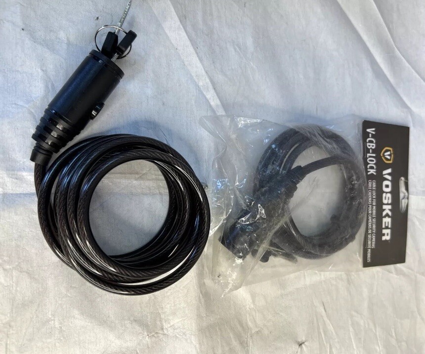 VOSKER V-CB-LOCK 6ft cable lock for Mobile Security Cameras or security box