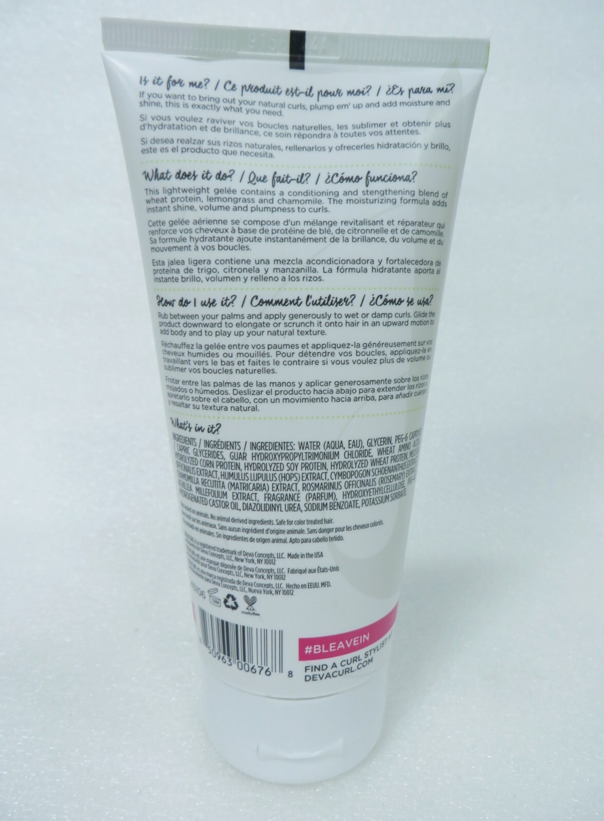 DEVACURL B'LEAVE IN MIRACLE CURL PLUMPER 6 OZ