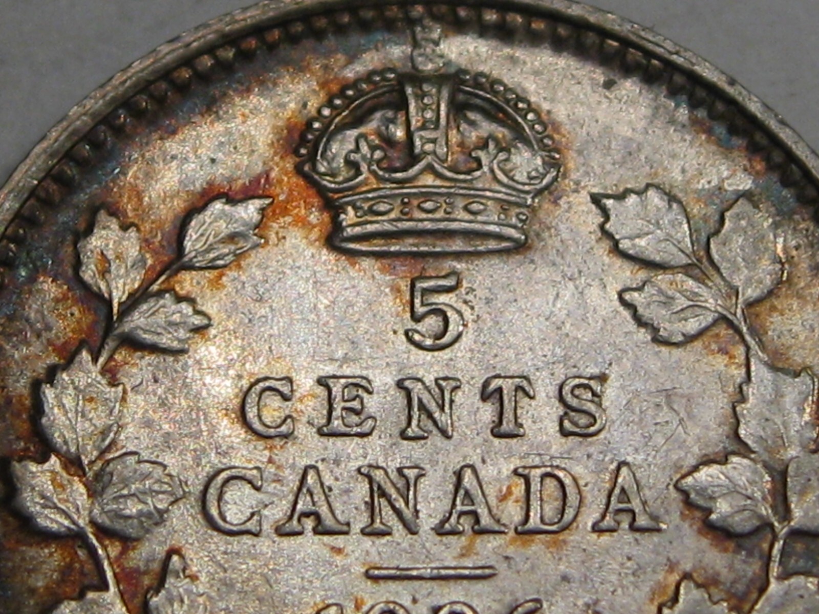 AU/UNC 1906 Five Cent 5¢ CANADA. #40