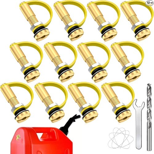 Gas Tank Vent Cap, 12-Pack Extended Upgraded Vent Kit for all gas Size: 12PACK