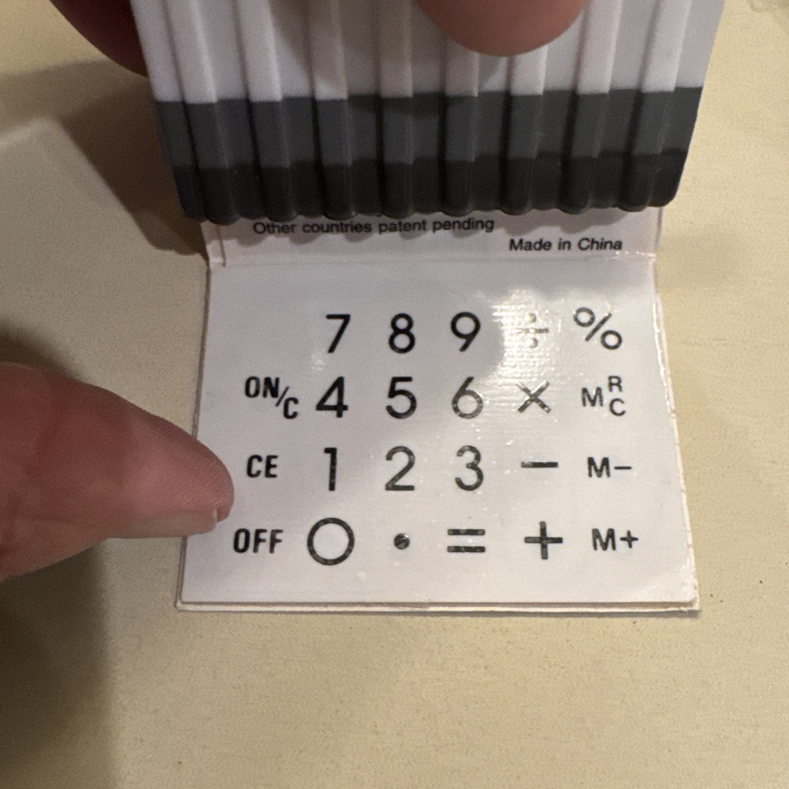 Neiman Marcus Calculator Shaped like Matchbook - silver, does not work