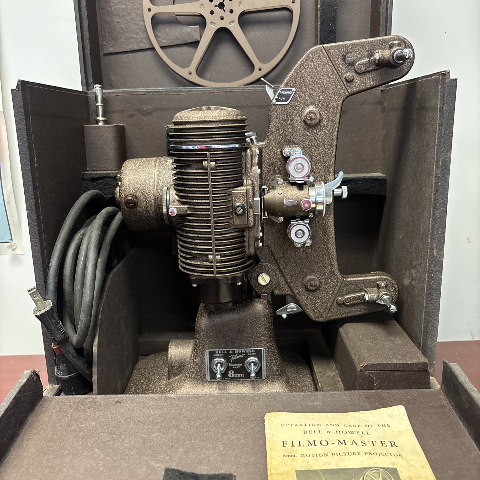Bell and Howell 8mm Movie Projector Filmo Master 400 - Untested