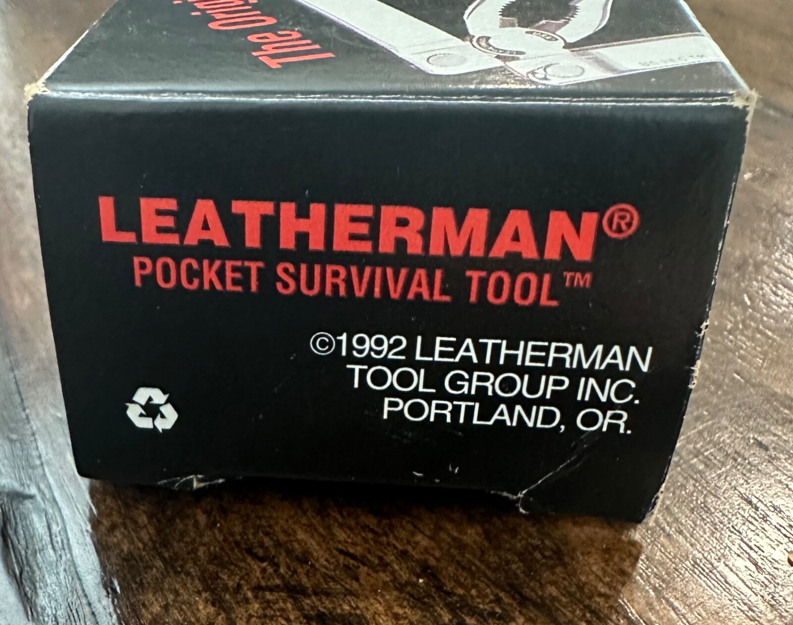 Leatherman 1992 Black Multi Tool With Leather Sheath Barely Used