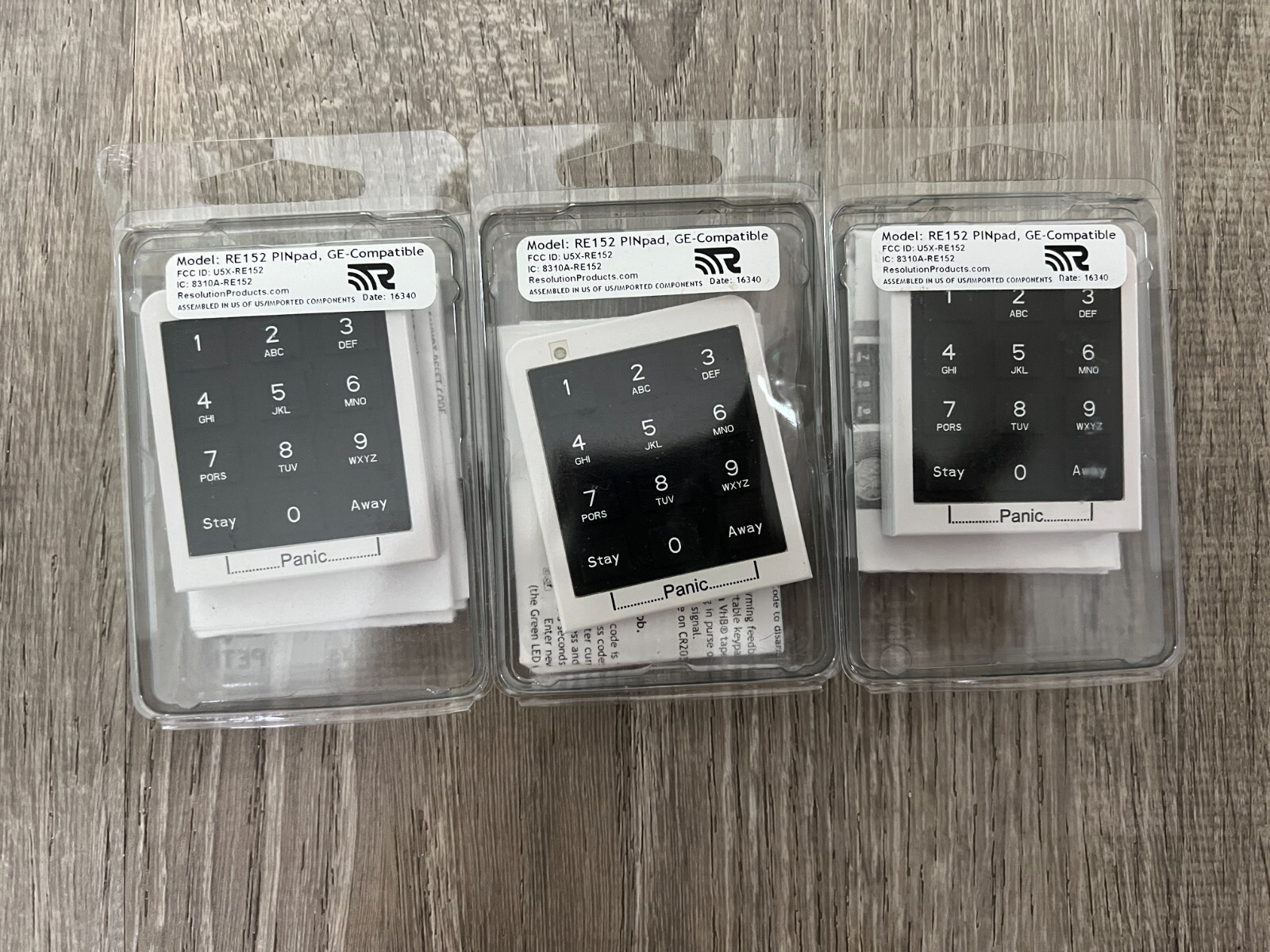 Lot of 3 Resolution Products RE152 GE Compatible Code Keypad