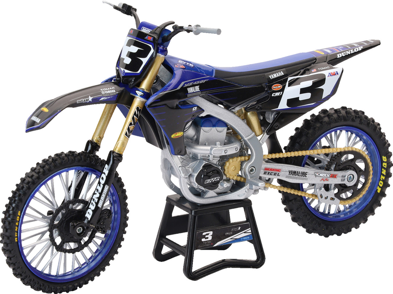 NEW RAY TOYS Yamaha Factory Race Team Bike - Eli Tomac - 1:12 Scale -